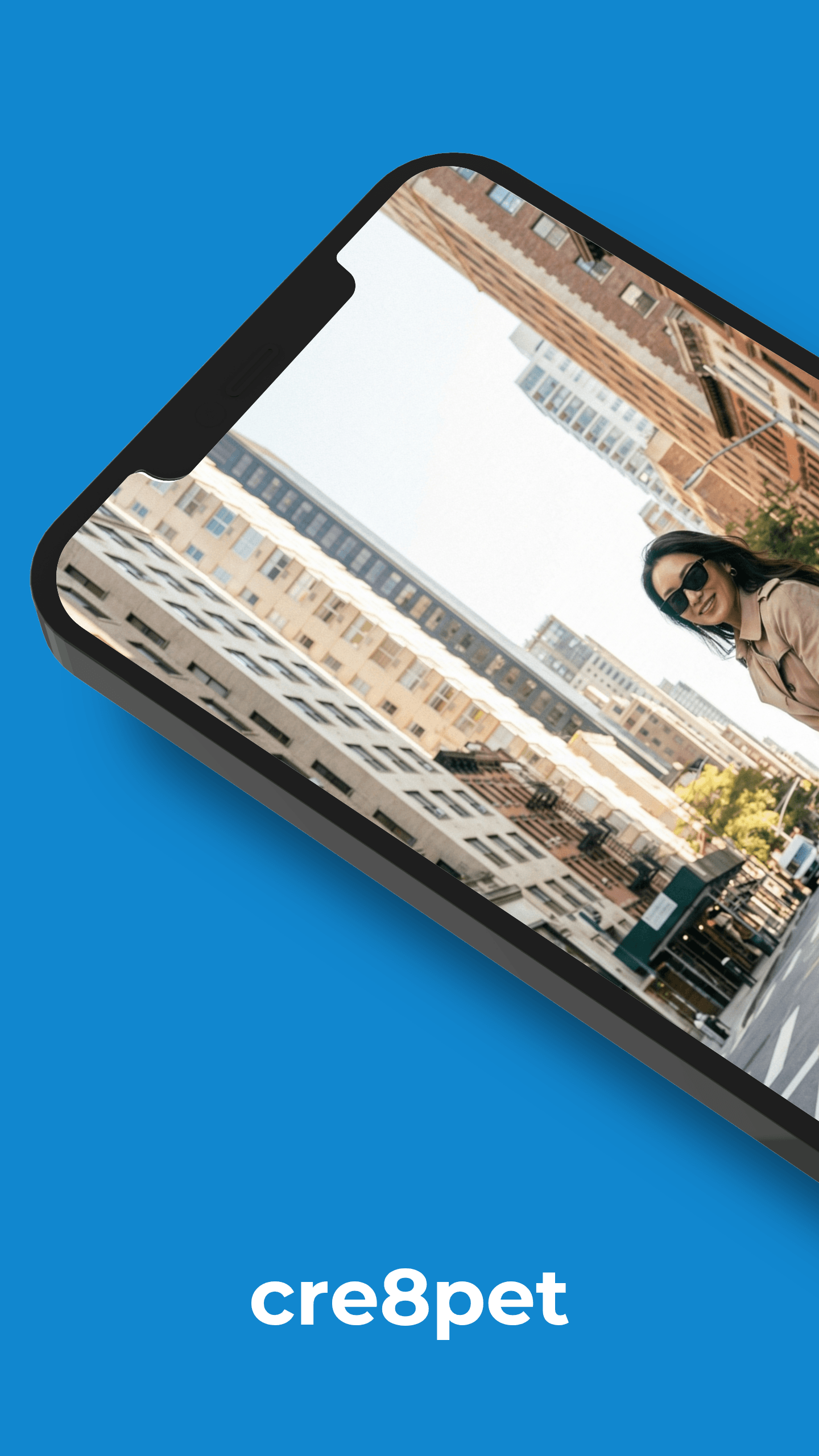 cre8pet app walk screen 1